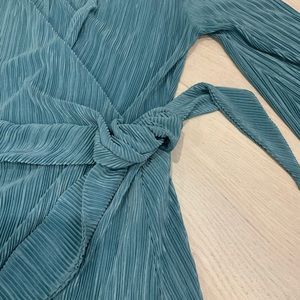 Zara Long Sleeve Wrap Shirt